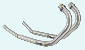 Polished Stainless steel front downpipes (pair) (1200)