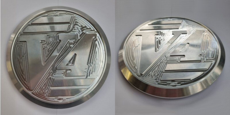  V-4 Logo Clutch Cover Infill   (1200)