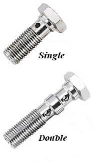 Racing Line Banjo Bolts in Stainless Steel (1200)