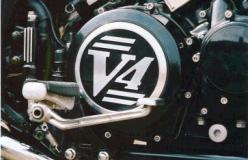  V-4 Logo Clutch Cover Infill   (1200)